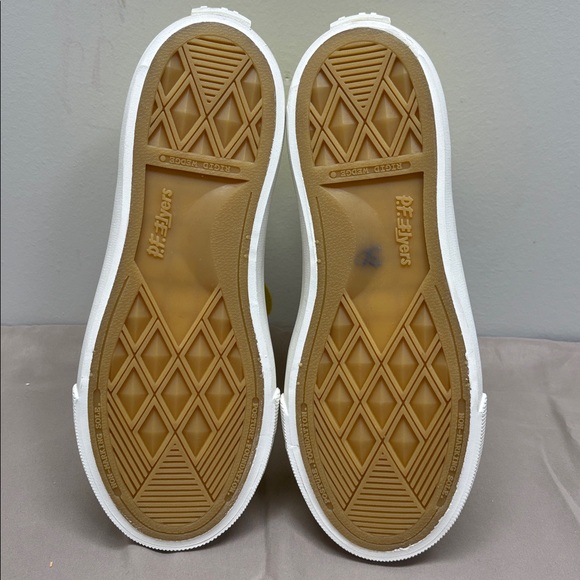 P F Flyers Hi All American Aurora Sneaker Canvas Yellow Sz Men 8 Women 9.5 - Picture 10 of 12